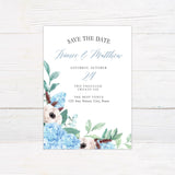 Blue Hydrangea Invitations - goprintplus