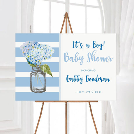 Blue Hydrangeas Sign - goprintplus