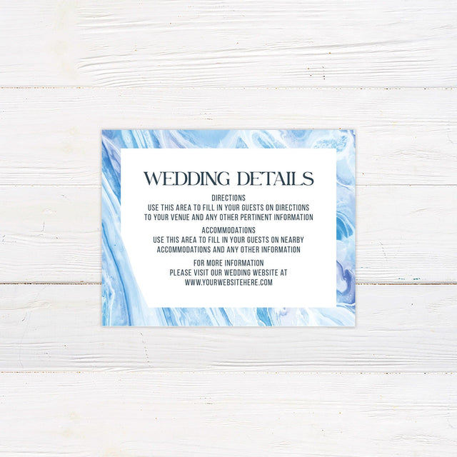 Blue Marble Details Cards - goprintplus