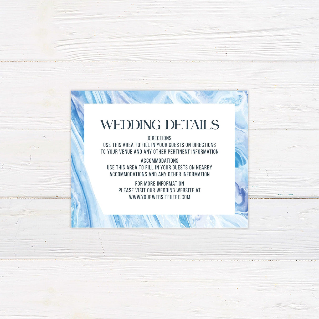 Blue Marble Invitations - goprintplus