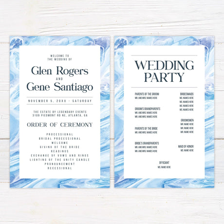 Blue Marble Invitations - goprintplus