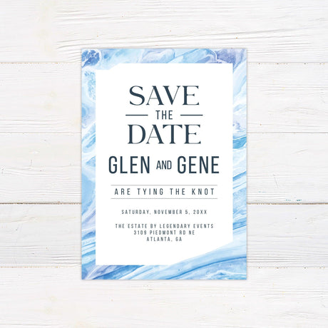 Blue Marble Invitations - goprintplus