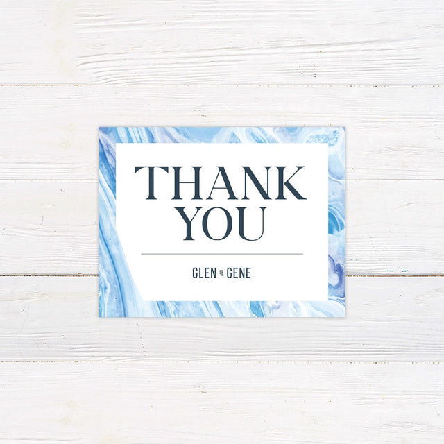 Blue Marble Thank You Card - goprintplus