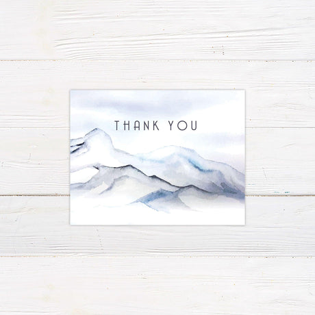 Blue Mountain Thank You Card - goprintplus