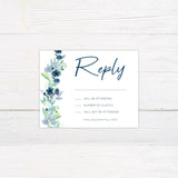 Blue Romance Invitations - goprintplus