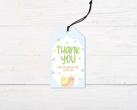 Blue Snail Favor Tag - goprintplus