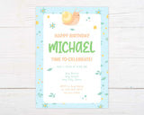 Blue Snail Invitation - goprintplus