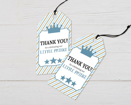 Blue and Gold Favor Tags - goprintplus
