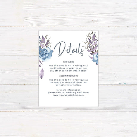 Blue and Lilac Invitations - goprintplus