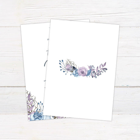 Blue and Lilac Invitations - goprintplus