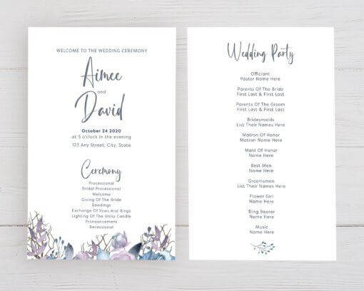 Blue and Lilac Program | Go Print Plus