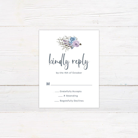Blue and Lilac RSVP - goprintplus