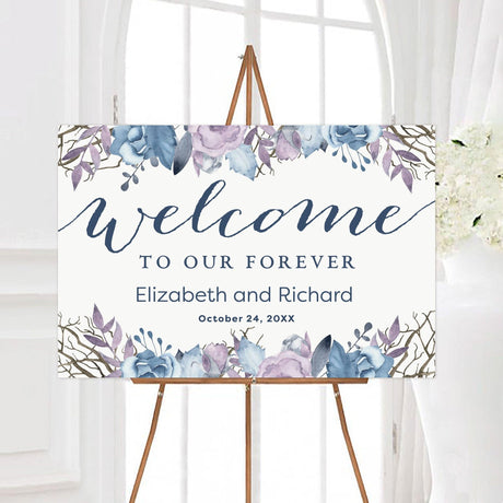 Blue and Lilac Invitations - goprintplus