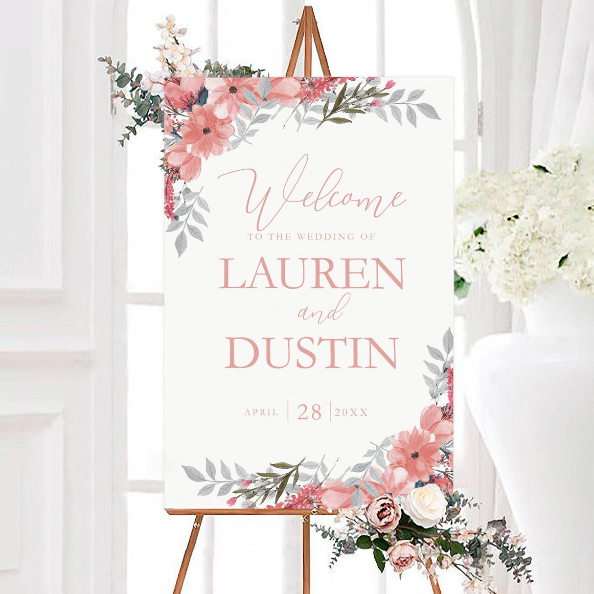 Blush Blooms Sign - goprintplus