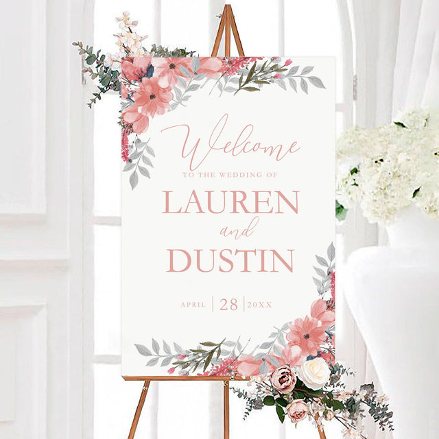 Blush Blooms Sign - goprintplus