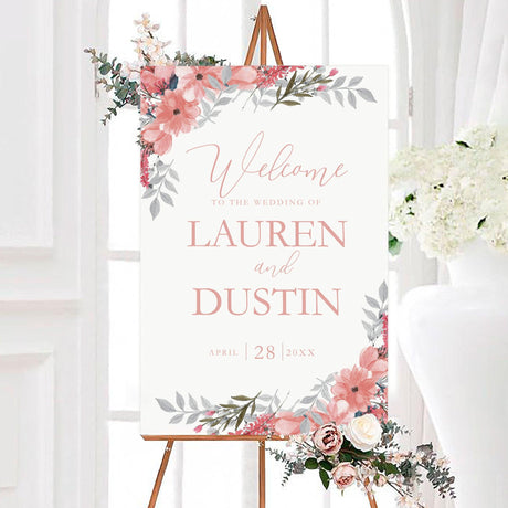 Blush Blooms Invitations - goprintplus