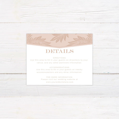 Blush Botanical Invitations - goprintplus