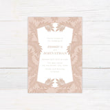 Blush Botanical Invitations - goprintplus