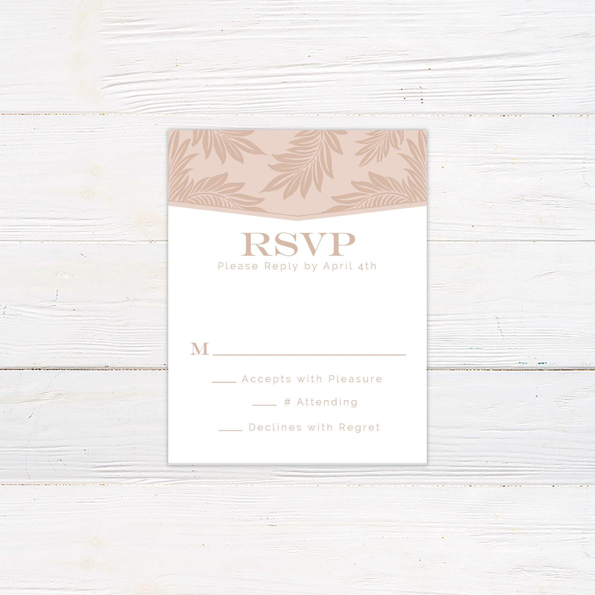 Blush Botanical Invitations - goprintplus