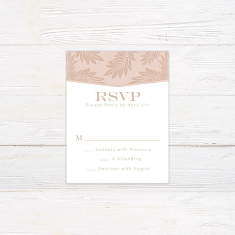 Blush Botanical Invitations - goprintplus