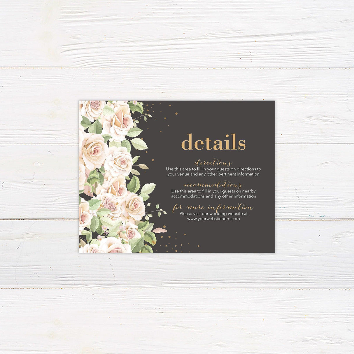 Blush Pink Roses Invitations - goprintplus