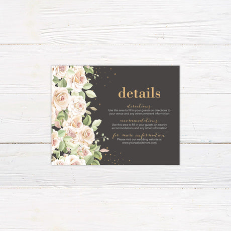 Blush Pink Roses Invitations - goprintplus