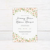 Blush Pink Roses Invitations - goprintplus