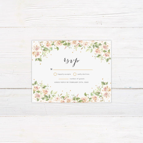 Blush Pink Roses Invitations - goprintplus