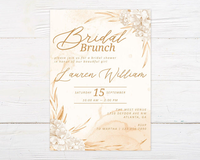 Bohemian Shower Invitation - goprintplus