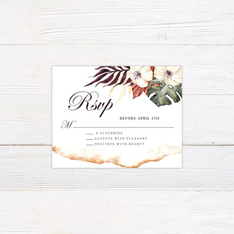 Bohemian Floral RSVP - goprintplus