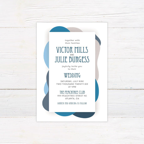 Bold Abstract Invitations - goprintplus