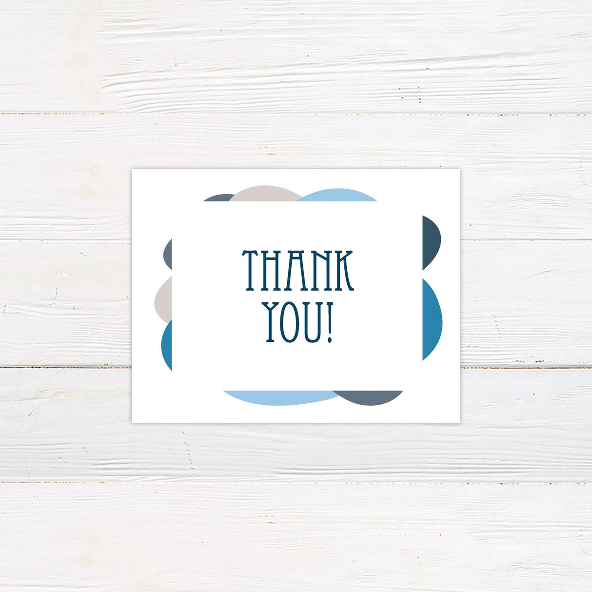 Bold Abstract Thank You Card - goprintplus