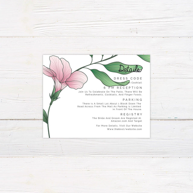 Bold Blossom Details Cards - goprintplus