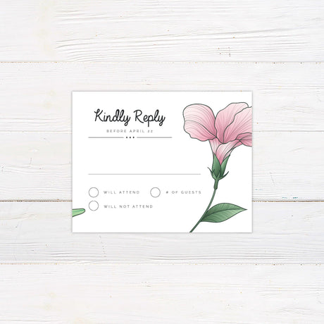 Bold Blossom RSVP - goprintplus