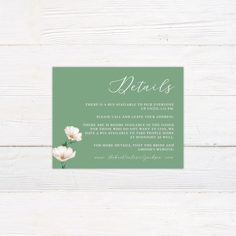 Bold Daisies Details Cards - goprintplus
