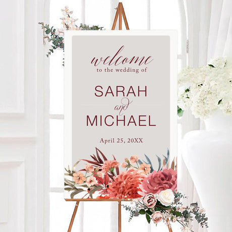 Bold Floral Bloom Invitation - goprintplus