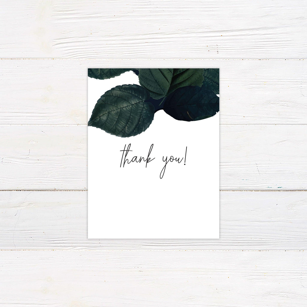 Bold Leaf Thank You Card - goprintplus