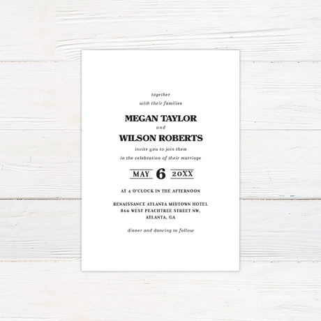 Bold Minimalist Invitations - goprintplus