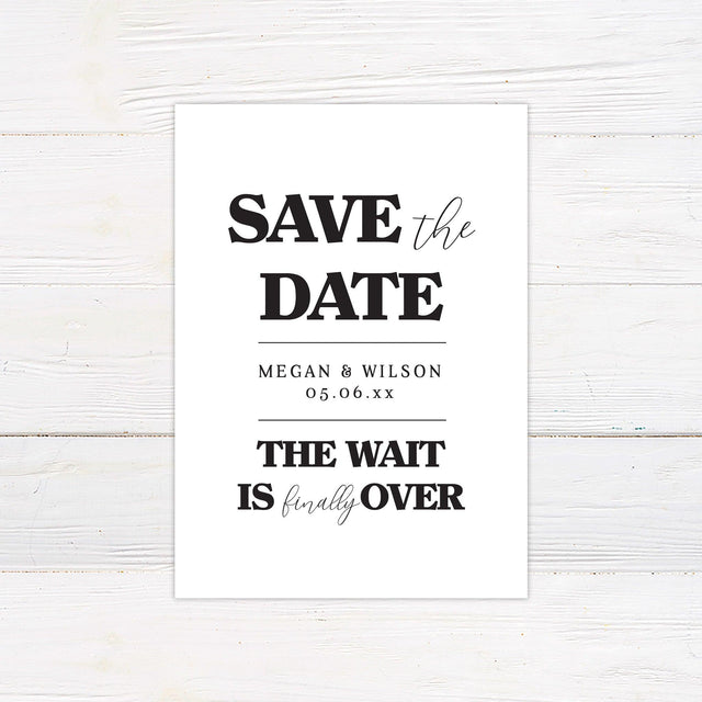 Bold Minimalist Save The Date - goprintplus