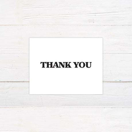 Bold Minimalist Thank You Card - goprintplus