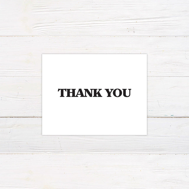 Bold Minimalist Thank You Card - goprintplus