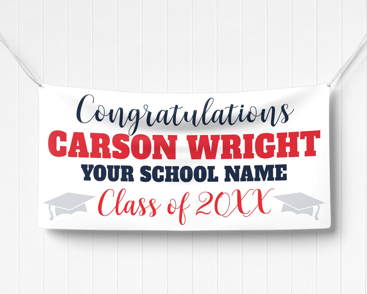 Bold Name Graduation Banner - goprintplus