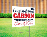 Bold Name Graduation Yard Sign - goprintplus