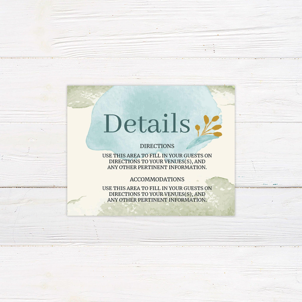 Bold Teal Abstract Invitations - goprintplus