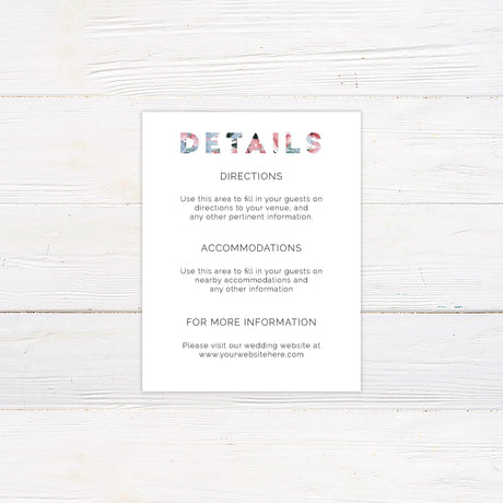 Bold Text Floral Invitations - goprintplus