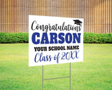 Bold Name Graduation Yard Sign - goprintplus