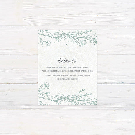 Botanical Accent Invitations - goprintplus