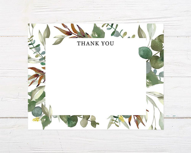 Botanical Frame Thank You Card - goprintplus