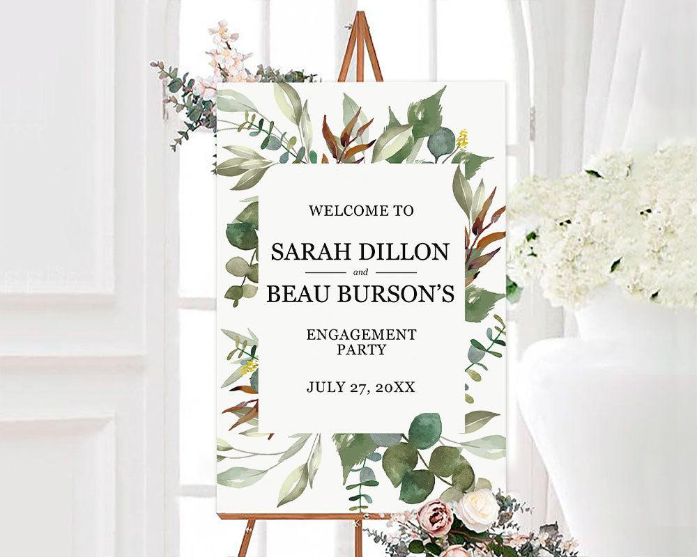 Botanical Frame Shower Invitation - goprintplus