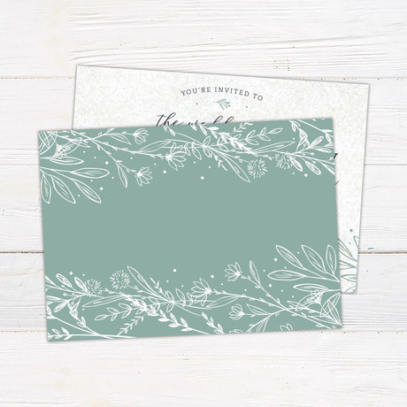 Botanical Accent Invitations - goprintplus